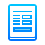 Icon for digital form designer enabling license and permit form customization.
